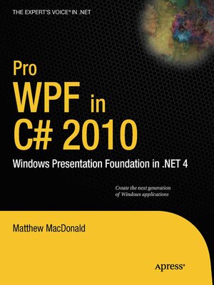 cover image of Pro WPF in C# 2010